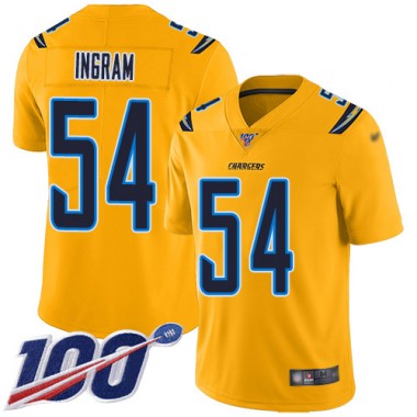 Los Angeles Chargers NFL Football Melvin Ingram Gold Jersey Men Limited #54 100th Season Inverted Legend